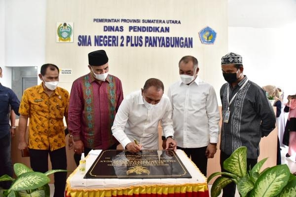 Revitalisasi Gedung SMA Negeri 2 Plus Panyabungan, Gubernur Edy Rahmayadi Ingin Pendidikan di Sumut Maju